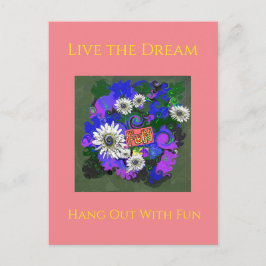 Fresh Vivid Colorful Fun Happy Postkarte