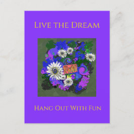 Fresh Vivid Colorful Fun Happy Postkarte