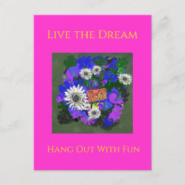 Fresh Vivid Colorful Fun Happy Postkarte