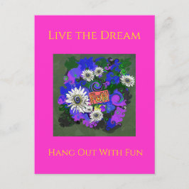 Fresh Vivid Colorful Fun Happy Postkarte