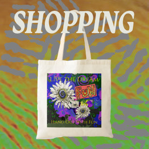 Fresh Vivid Colorful Fun Happy Tragetasche