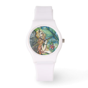 Fresh Water Mermaid Fantasy Art Armbanduhr