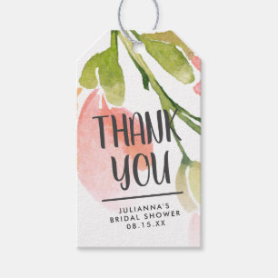 Fresh Watercolor Blogs Personalisiert Danke Geschenkanhänger