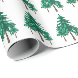 Fresh Winter Evergreens Geschenkpapier