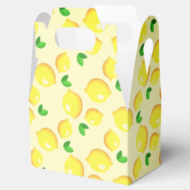 Fresh Yellow Lemons Geschenkschachtel (Geöffnet)