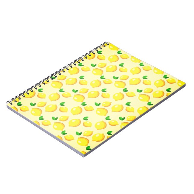 Fresh Yellow Lemons Notizblock (Linke Seite)