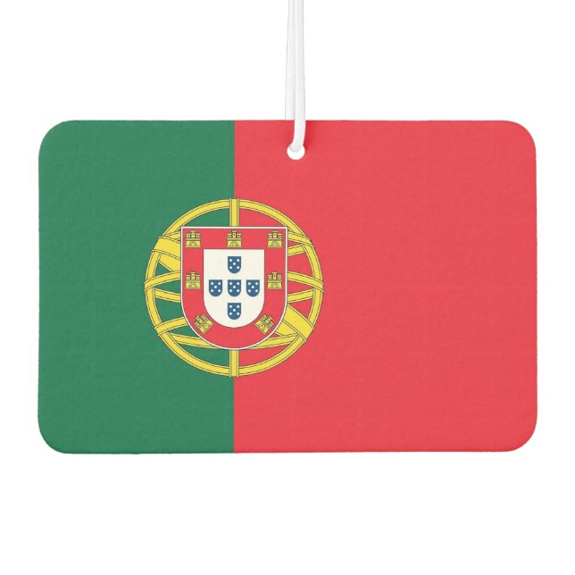 Fresheners der Autoluft mit der Flagge Portugals Autolufterfrischer (Vorderseite)