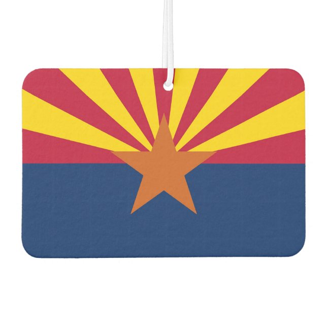 Fresheners der Autoluft mit der Flagge von Arizona Autolufterfrischer (Vorderseite)