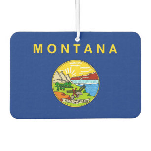 Fresheners der Autoluft mit der Flagge von Montana Autolufterfrischer