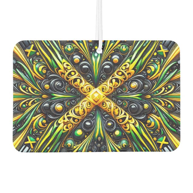 Fresheners der Autoluft mit jamaikanischem Farbdes Autolufterfrischer (Vorderseite)