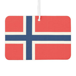 Fresheners der Kfz-Luft mit Flagge Norwegens Autolufterfrischer