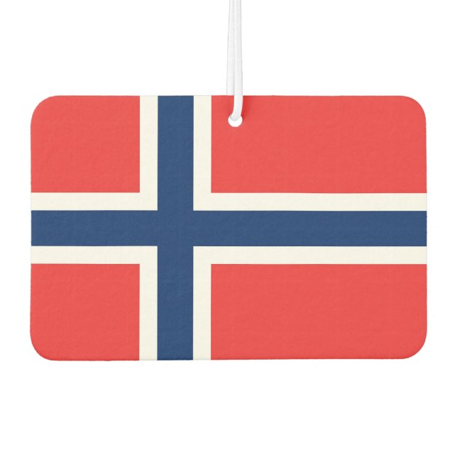 Fresheners der Kfz-Luft mit Flagge Norwegens Autolufterfrischer (Vorderseite)