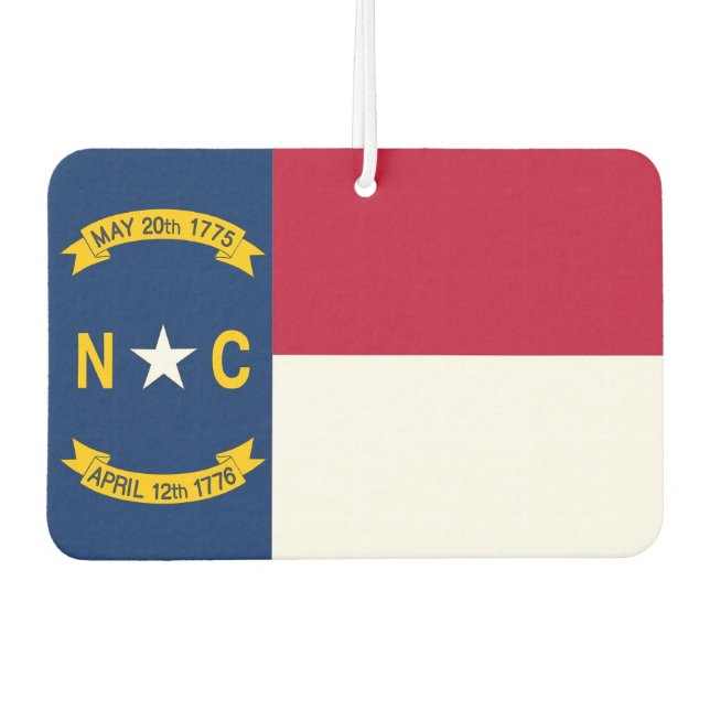 Fresheners mit der Flagge von North Carolina Autolufterfrischer (Vorderseite)
