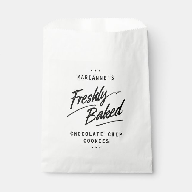 Freshly Baked Personalisiert Label Fevor Bags Geschenktütchen (Vorderseite)