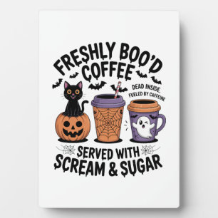 Freshly Boo'd Coffee Halloween Fotoplatte
