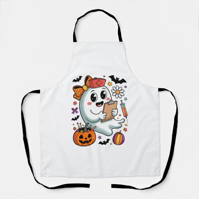 Freshly Boo'd Coffee Halloween Schürze (Vorderseite)