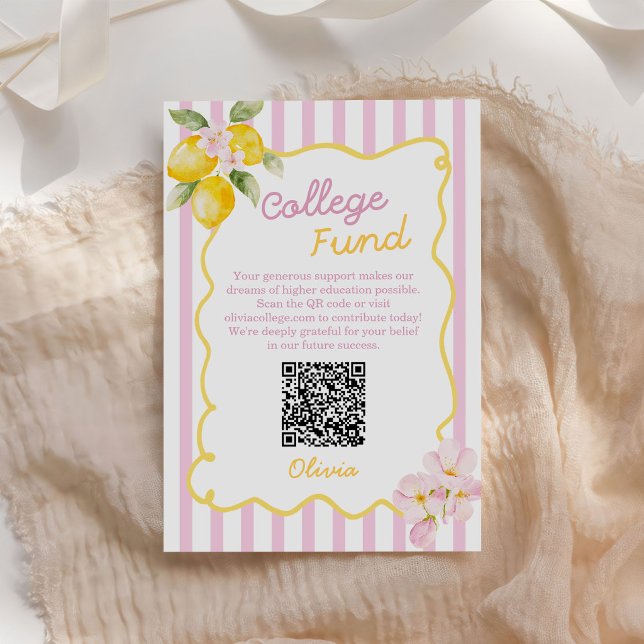 Freshly Graduated Lemon Graduation College Fund Begleitkarte (Von Creator hochgeladen)