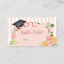 Freshly Graduation Summer Citrus Raffle Card