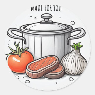 Freshly Made Runder Aufkleber