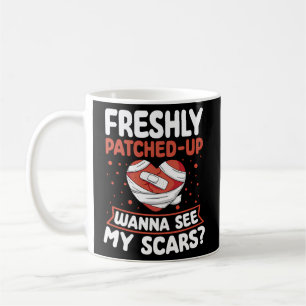 Freshly Patched-up Wanna sieht meine Narben Herz S Kaffeetasse