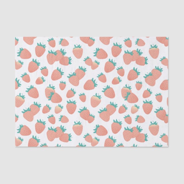 Freshly Picked Strawberries Seidenpapier (Vorderseite)