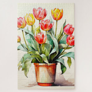 Freshly Picked Tulip Blume Puzzle