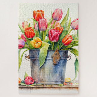 Freshly Picked Tulip Blume Puzzle