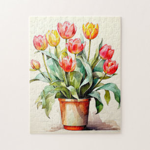 Freshly Picked Tulip Blume Puzzle