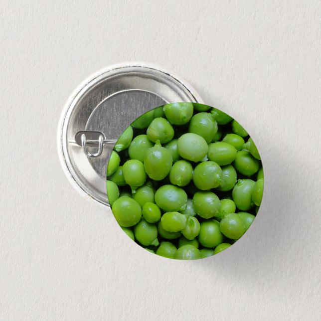Freshly Shucked Green Peas Button (Vorne & Hinten)