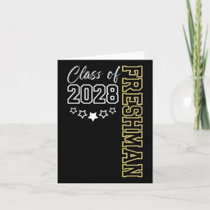 Freshman Cl von 2028 Erster Tag der 9. Klasse Karte