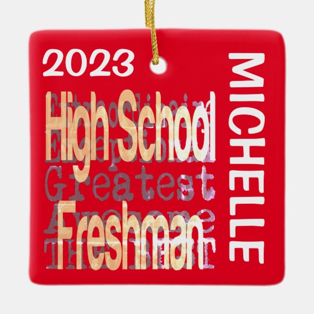 Freshman Extraordinaire CUSTOM Keramikornament (Vorderseite)