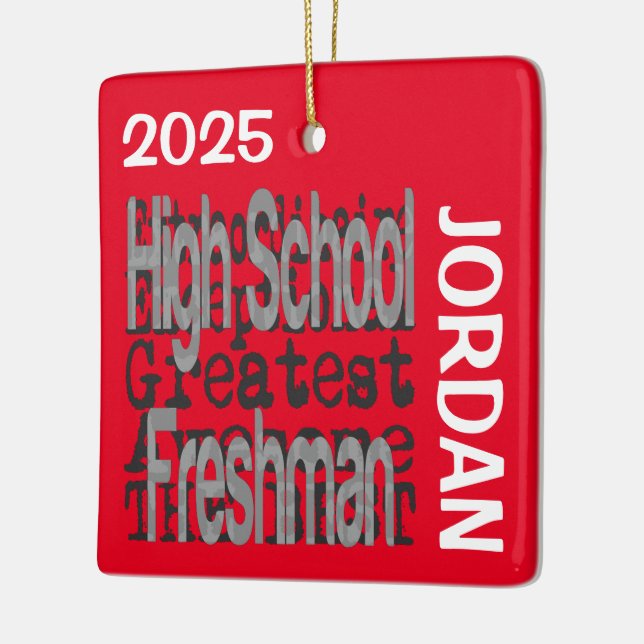 Freshman Extraordinaire CUSTOM Keramikornament (Links)