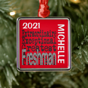 Freshman Extraordinaire CUSTOM Ornament Aus Metall