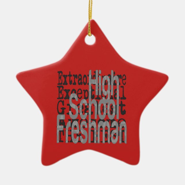 Freshman Extraordinaire Keramik Ornament (Vorne)