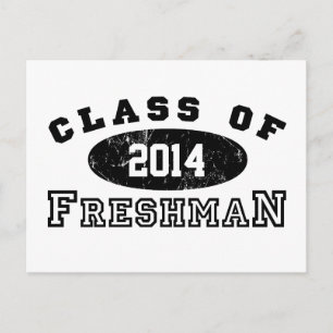 Freshman-Klasse Postkarte