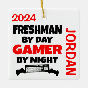 Freshman Lieben spielen Videospiele Keramikornament