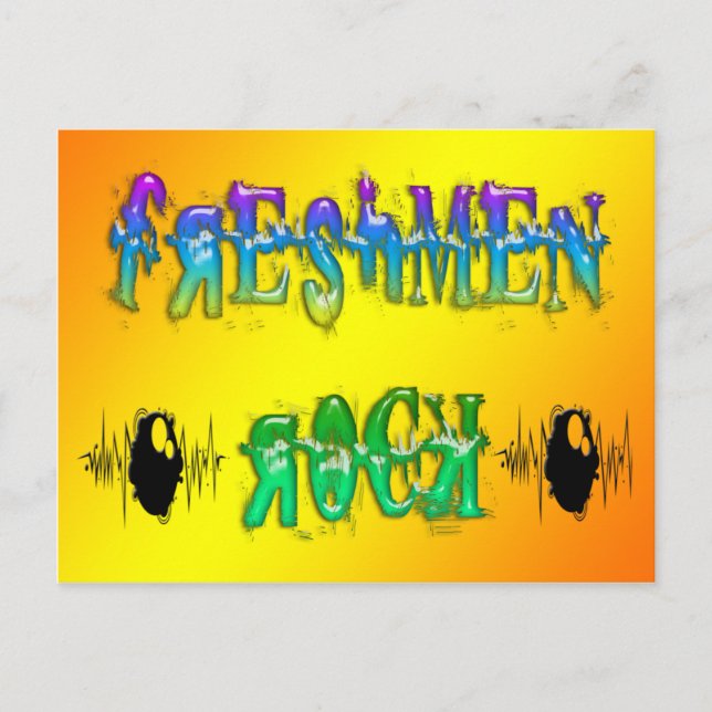 Freshmen Rock - Puls Postkarte (Vorderseite)