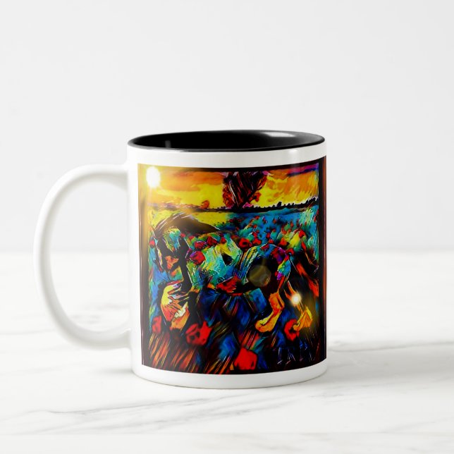 Freshtastic Horse 01-01 Zweifarbige Tasse (Links)