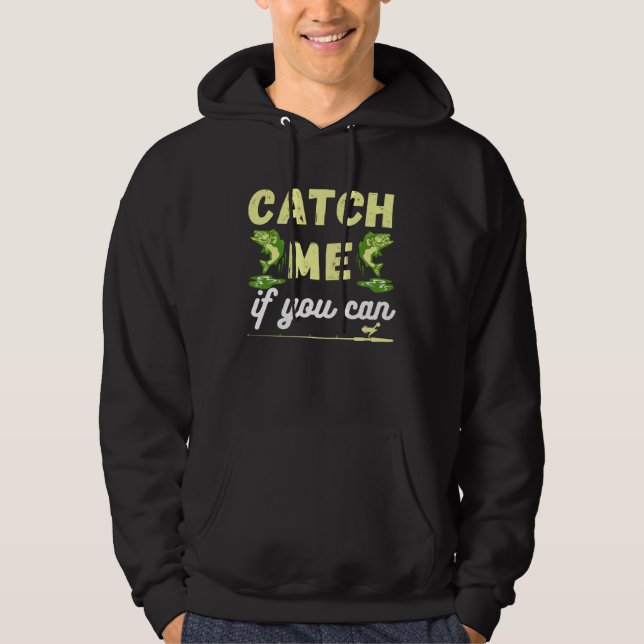 Freshwater Fisherman Large Mouth Bass Quote Hoodie (Vorderseite)