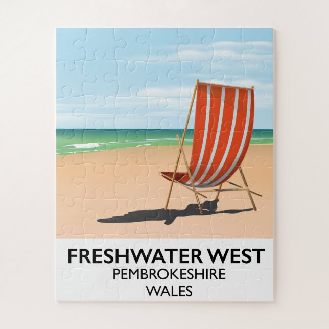 Freshwater West Pembrokeshire Wales Puzzle (Vertikal)