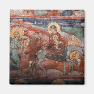 Fresken aus der serbischen Kirche des 14. Jahrhund Magnet