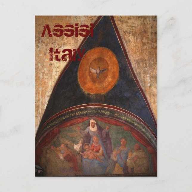 Fresken von Assisi Postkarte (Vorderseite)