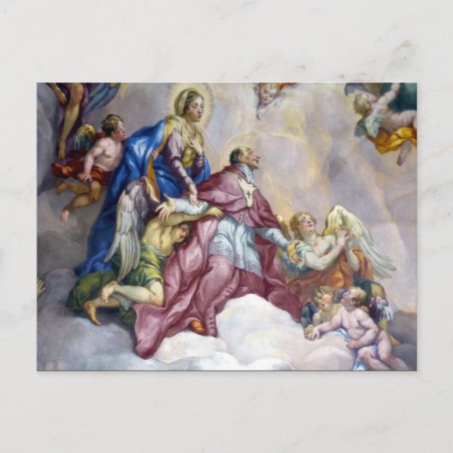 Fresko Priester Postkarte (Vorderseite)
