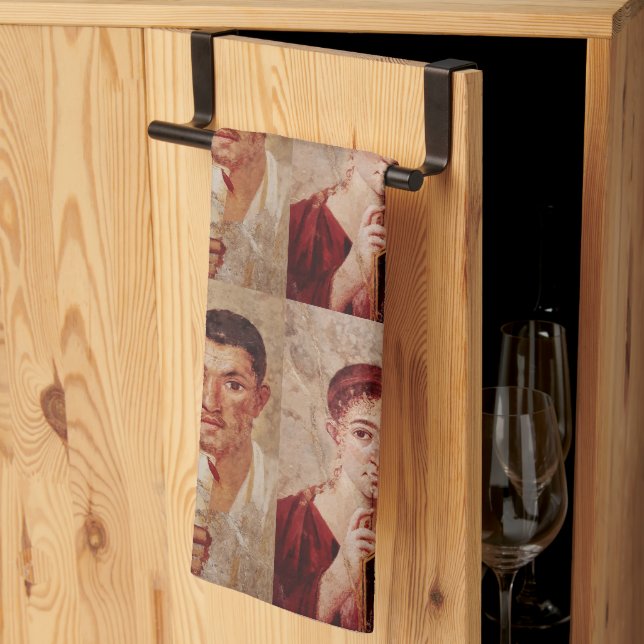 Fresko von Baker Terentius Neo und seiner Ehefrau Geschirrtuch (Drittel gefaltet)