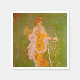 Fresko von Flora in der Villa von Ariadne, Pompeji Serviette