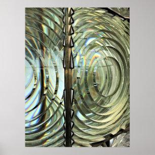Fresnel-Linse, Leuchtturm Cape Blanco, Oregon-Küst Poster