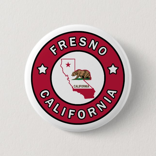 Fresno California Button (Vorderseite)