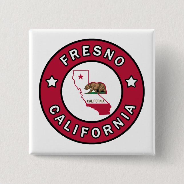 Fresno California Button (Vorderseite)
