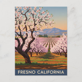 Fresno California Central Valley Postkarte