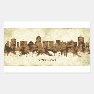 Fresno California City Rechteckiger Aufkleber